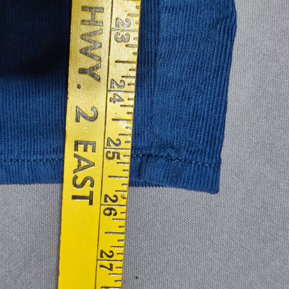 Northern Reflections corduroy pants women's size 10 blue straight leg ankle crop - Picture 9 of 11